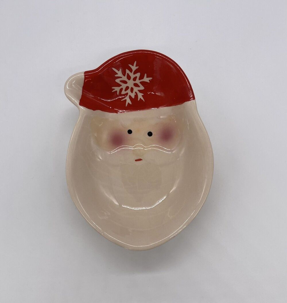 Santa Trinket Dish Christmas